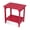 Red, variant on Pemberly Row Rectangular Traditional Wooden Indoor/Outdoor Side Table in Red