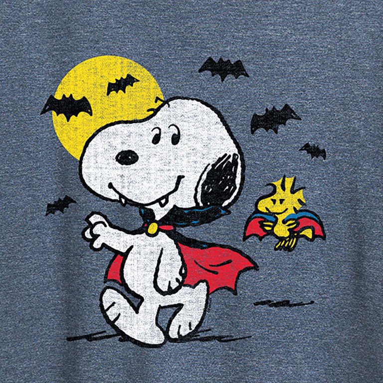 Peanuts - Vampire Snoopy Woodstock - Women's Short Sleeve Graphic