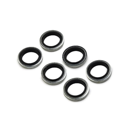 Tekuisi 10pcs for Nissin Master Cylinders Calipers 10mm Banjo Bolt Washers Sealed