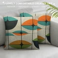 thumbnail image 3 of JEUXUS  Mid Century Atomic Throw Pillow Cover Oval Ellipse Regular Creative Curve Geometric Comic Colorful Pillow Case Decorative Men Women Boy Girl Room Cushion Cover for Home Bed, 3 of 5