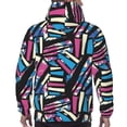 thumbnail image 5 of Hoodies for Men - Irregular graffiti Long Sleeve Comfrt Men'S Fashion Hoodies & Sweatshirts, Sweatshirts for Men Hoodies Pullover Clothing Clothes with Pouch, 5 of 7