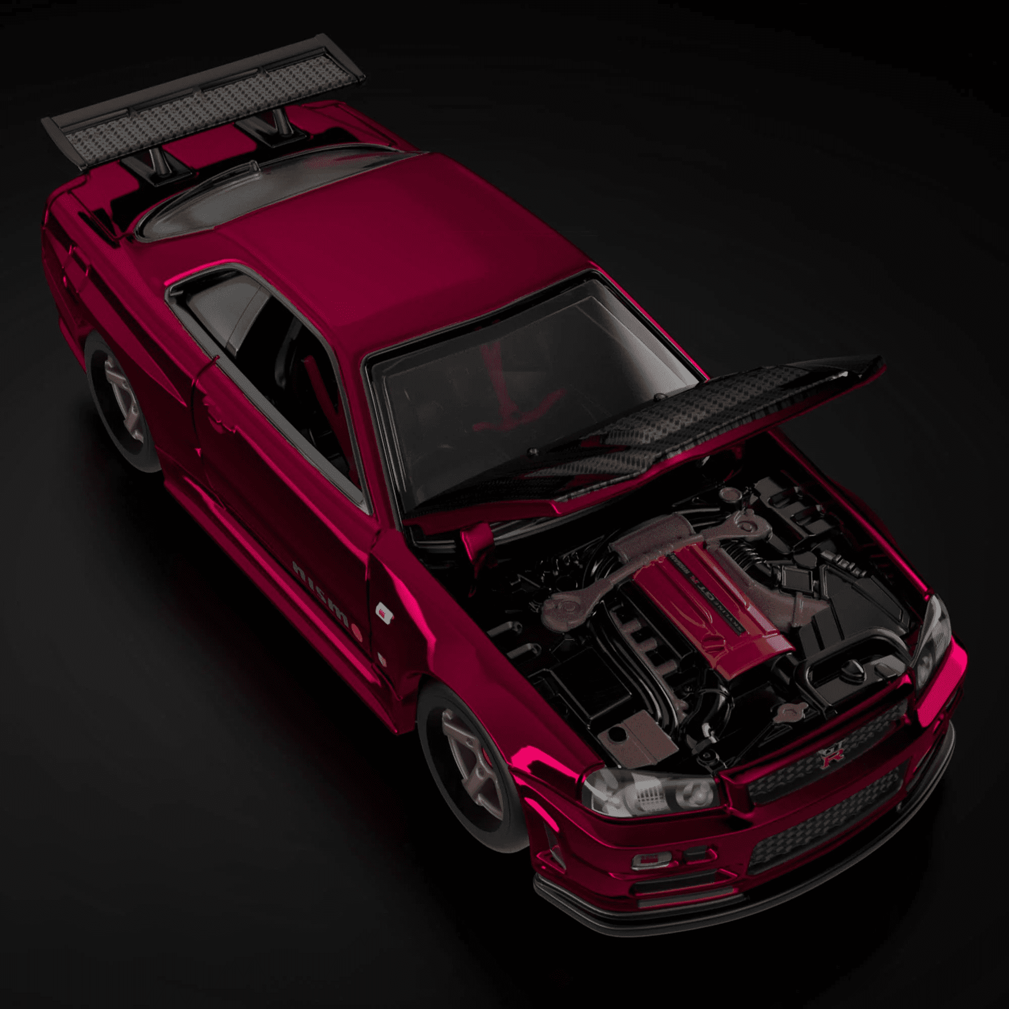 Hot Wheels Nissan Skyline GT-R (BNR34) RLC Exclusive Collectors sELECTIONs - Oxblood Red