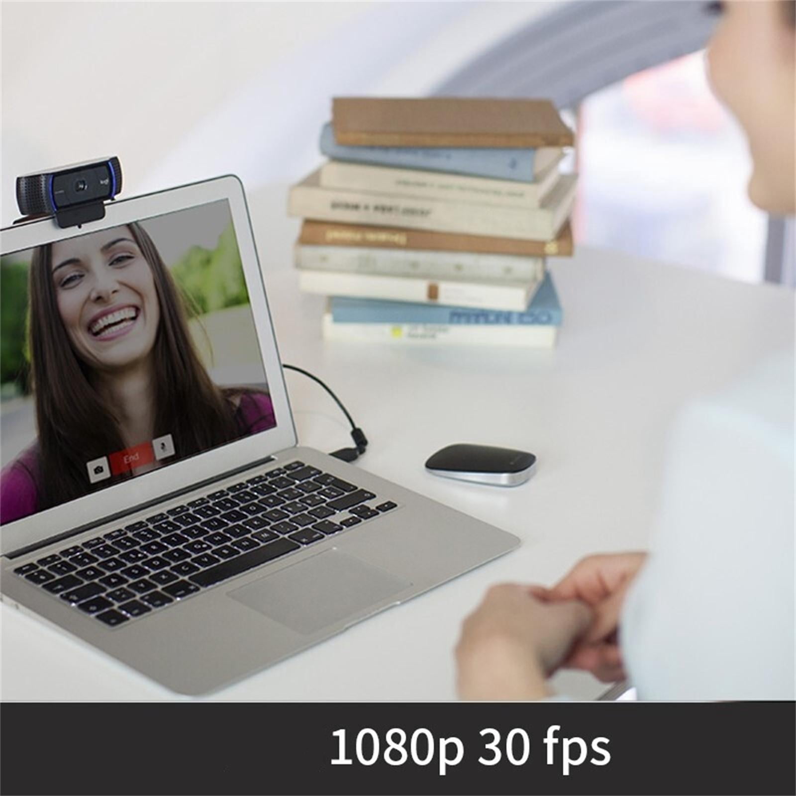 Logitech C920 PRO  Wired HD Commercial Webcam, 1080p/30fps, Auto Light Correction, Stereo Microphone, (dFOV): 78°, USB-A, RightLight 2 , for laptops, LCDs or monitors, Windows/macOS/ChromeOS,  Black
