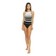 thumbnail image 4 of Lauren Ralph Lauren BLACK/WHITE Gradient High Neck Mio One-Piece Swimsuit, US 16, 4 of 6