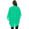 thumbnail image 3 of Women's  Loose Fit 3/4 Sleeves Kimono Style Cover Up Solid Cardigan S-3XL, 3 of 4