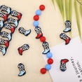 thumbnail image 5 of 20Pcs 2Colors Cowboy Boot Silicone Beads Boot Silicone Focal Beads for DIY Necklaces Bracelet Keychain Making 1.1x0.88inch, 5 of 7
