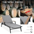 thumbnail image 6 of Patio Aluminum 3 PCS Chaise Lounge Set, Phifertex Sling Fabric Lounge Chair and Round Side Table, 6 of 8
