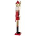thumbnail image 3 of Northlight Commercial Size Christmas Nutcracker with Scepter - 5' - Red and Gold, 3 of 4