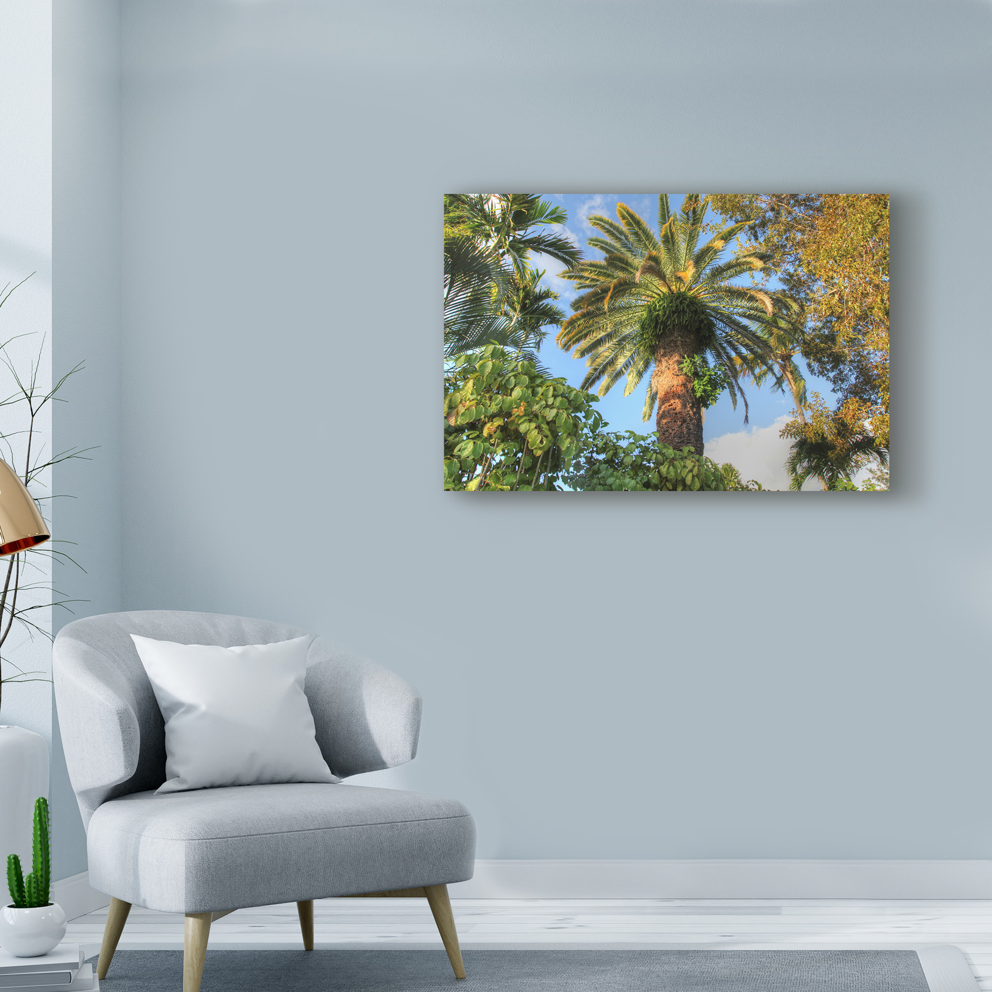 Trademark Fine Art 'Giant Palm' Canvas Art by Robert Goldwitz