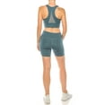 thumbnail image 3 of LA12ST Women High Waist Athleisure Yoga Shorts Workout Running Compression Exercise Shorts Side Pockets, 3 of 3