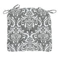 thumbnail image 1 of Handmade Cotton Chair Pads Cushions Seat Pad with Ties 16''x16'' for Dinning Kitchen Living Room Chairs Office Chair Bench Thick Reversible Damask Design U Shape (Set of 2), 1 of 3