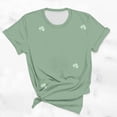 thumbnail image 4 of KIHOUT Nouveaux Arrivlas T-Shirts pour Femmes Fête de la Saint-Patrick, Mode Grande Taille Col Rond Manches Courtes T-Shirt Imprimé Vert, Taille P-5TG, 4 of 5