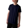thumbnail image 3 of Kiijoy Boys Breathable Active Tee Casual Short Sleeve Solid Plain T Shirt, Sizes 3-4, 3 of 3