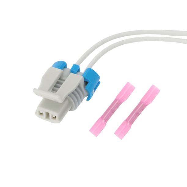 Unique Bargains A/C Clutch Switch Sensor Harness para Chevrolet Express 1500 Base LS LT 5.3L 15035084 Conector del ciclo del embrague del aire acondicionado Conector Pigtail 2 Pines