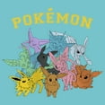 thumbnail image 2 of Girl's Pokemon Eeveelutions  Graphic Tee Tahiti Blue Small, 2 of 4