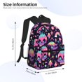 thumbnail image 2 of Pofeuu cartoon Skull rainbow space Print Laptop Backpack Travel Canvas Backpack for School Lightweight and Comfortable Backpack College Backpack Schoolbag, 2 of 6