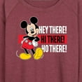 thumbnail image 3 of Mickey & Friends - Hey There! Hi There! - Women's Lightweight French Terry Long Sleeve Shirt, 3 of 5