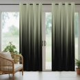 thumbnail image 5 of Outdoor Curtains for Patio Waterproof, Sage Green Black Ombre Outdoor Privacy Panels Grommet, Modern Abstract Striped Gradient Blackout Outside Curtains for Porch/Cabana 54"x95", 2 Panels, 5 of 8