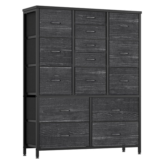 Panapinka 15 Drawers Dresser for Bedroom, Tall Dresser & Chests of Drawers, Space-Saving Fabric Storage Dressers for Closet, Hallway, Living Room