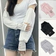 thumbnail image 5 of Running Fishing Anti-UV Cute Rabbit Arm Sleeves Arm Covers Elbow Cover Sun Protection BLUE, 5 of 8