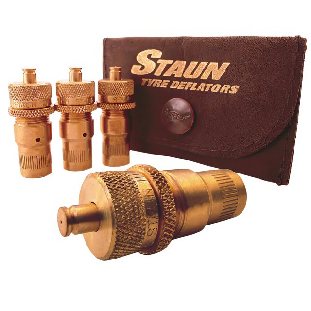 Deflador de neumáticos Staun Los deflactores de neumáticos Staun se desinflan automáticamente de 6 a 30 psi