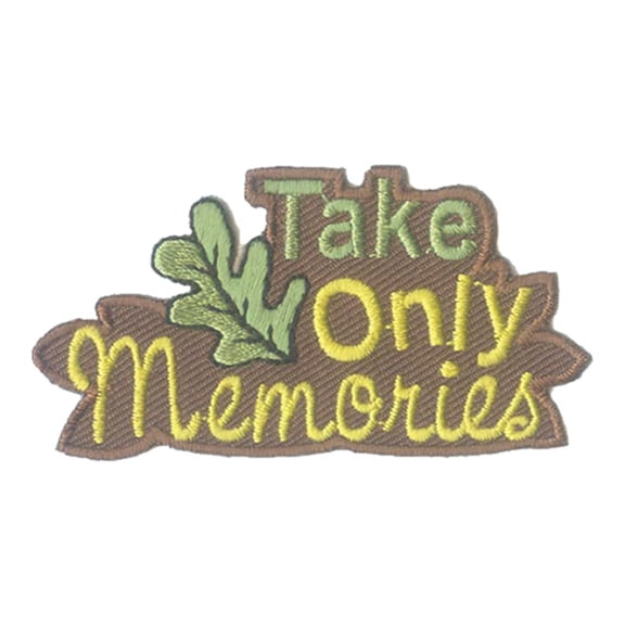 12 pieces 2" Custom Activity Scouts Applique Fun Patches - Take Only Memories Patch 2