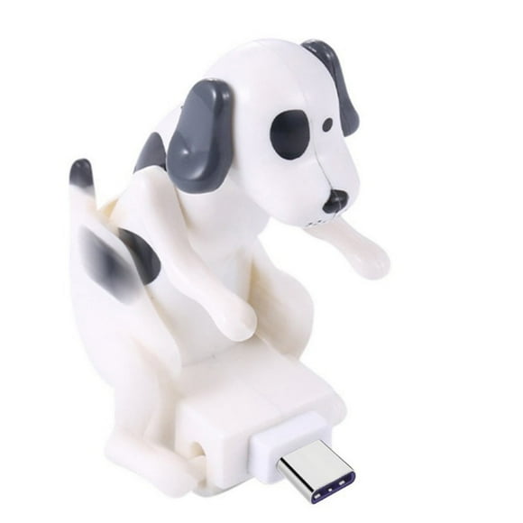 Stray Dog Charging Cable Suitable USB Pet Kids Toy Gift USB Charging Cable for Various Models of Mobile Phones (Orange Type-C)