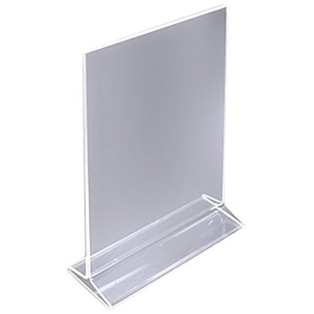 M.V. Trading ADP57 Table Card Display/Plastic Upright Menu Ad Frame/Acrylic Sign Holder, 5 X 7