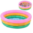 thumbnail image 4 of Piscina inflable suave para niños, forma redonda, colores brillantes, para bebés, 4 of 14