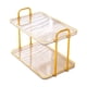 thumbnail image 3 of Organizador de encimera Estante de almacenamiento de encimera Bandeja de soporte resistente multifuncional Dorado, 3 of 9
