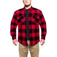 thumbnail image 1 of Rothco Buffalo Plaid Quilted Lined Jacket - Red, 1 of 9