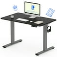 thumbnail image 2 of FLEXISPOT 40"x24" Home Office Height Adjustable Standing Desk with Hooks, Ergonomic Electric 2-Stage Stand Up Computer Desk, Gray and Black, 2 of 8