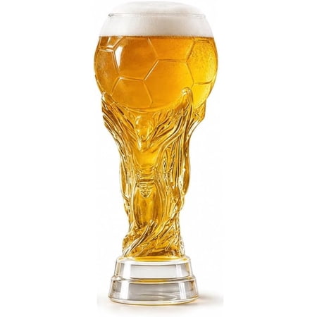 Large-Capacity Beer Mug, Transparent Glass With 3D Relief Design, Perfect For Fans Watching, Parties, And Home Bars