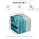 thumbnail image 4 of Balery Turquoise Ocean Reflection Porta Pañuelos de Cuero con Estampado – Funda Moderna Cuadrada para Caja de Pañuelos, Dispensador 5x5x5'', 4 of 7
