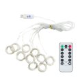 thumbnail image 4 of Cortina de luz LED, 3 * 2 m 200 luces Cortinas de arco iris que cambian de color, luces de cadena para ventana con control remoto USB, para el Día de San Valentín ACTIVE Biensenido a ACTIVE, 4 of 4