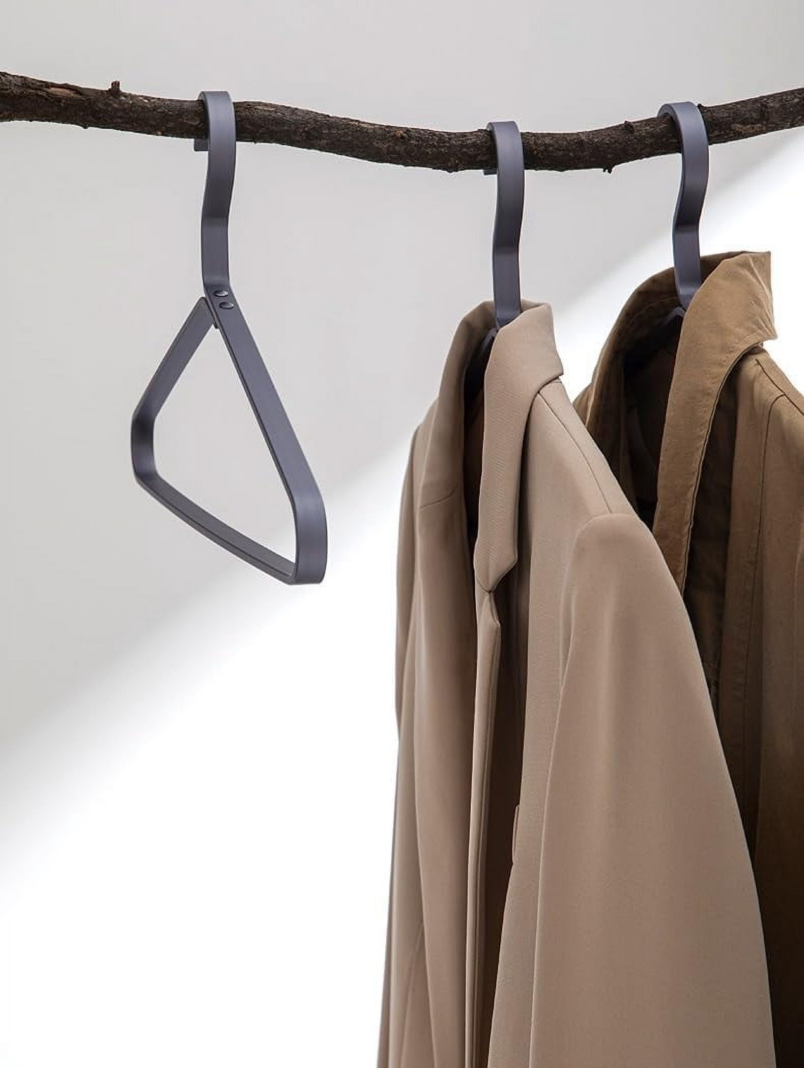 Premium Matte Gold Aluminum Coat Hanger Set of 10, 16.5 Inch Smooth Durable Metal Shirt & Dress Hangers, Clothing Support Hanger