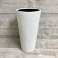 thumbnail image 1 of Pot Conique Rond en Polystone avec Insert (Blanc), 1 of 2