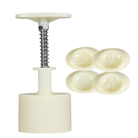 

GYMNASTIKA Rice Cake Shaped Mooncake Mold Hand Presser Fondant Cookies Decorating Tools