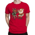 thumbnail image 2 of Santa and Krampus Unite Men's T-shirt, 2 of 3