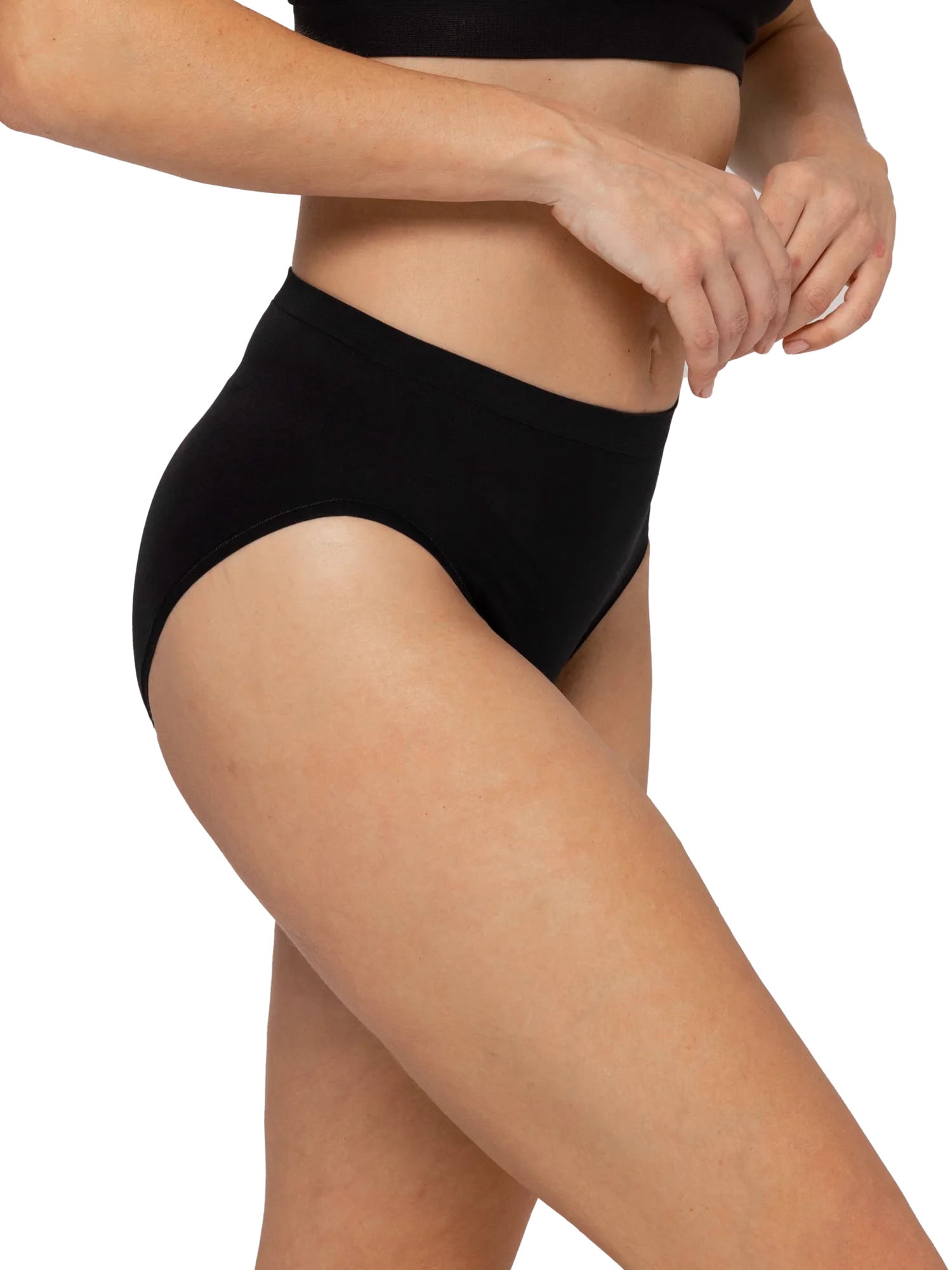 Fruit of the Loom Women's Seamless Underwear, No Show Panties, Multiple Styles, 4‑Way Stretch, 6-Pack, Sizes S-3XL