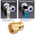 thumbnail image 2 of BQBQERT Upgrades Heavy Duty Brass 1 Way Check Valves Leak Brass Check Valves Outward Flowing Control for Piping Systems, 2 of 9