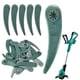 thumbnail image 4 of Cuchillas de plástico de repuesto para cortadora de césped Bosch Durablade Art 23-18 Li, Art 26-18 Li, cuchillas para cortadora de césped con alta dureza y bordes afilados, paquete de 24, potencia de, 4 of 5