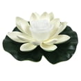 thumbnail image 1 of Luz flotante para piscina impermeable linterna flotante de loto almohadilla de lirio EVA vela de flor, 1 of 6