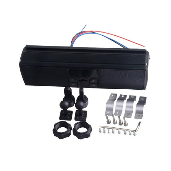 koolsoo MOTORCYCLE BLUETOOTH AUDIO SOUND SYSTEM APP CONTROL STEREO SPEAKERS MUSIC PLAYER Black