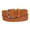 Light Tan, variant on Women's 1 3/8" Braided Woven Solid Leather Belt