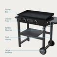 thumbnail image 3 of Charbroil® 28" Performance Series™ Propane Gas Griddle with Cart 2 Burner Flat Top Grill, Black, 3 of 9