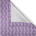 thumbnail image 4 of Ambesonne Art Nouveau Valance Pack of 2, Abstract Floral Retro, 42"X12", Violet White, 4 of 5