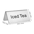 thumbnail image 2 of PAMINGONO 5Ud Carteles De En Acero Inoxidable Para Bebidas Café Té Y Buffet, 2 of 6