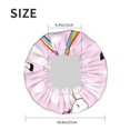 thumbnail image 6 of Disketp Aerial Yoga For Unicorn Shower Caps,Reusable Shower Cap For Women, Double Layer Waterproof Hair Cap, Large Size For All Hair Lengths,For Girls Spa Home Salon Use, 6 of 9