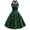 Green, variant on Pntutb Womens Long Sleeve R-Neck Printing Vintage Gown Party Retro Swing Halter Dress